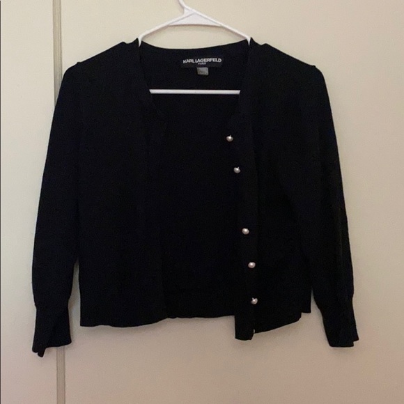 Karl Lagerfeld Sweaters - Karl Lagerfeld cropped cardigan size: M